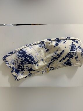 Victoria secret Navy Tie-Dye Strapless Bandeau Top Swim Bikini Large